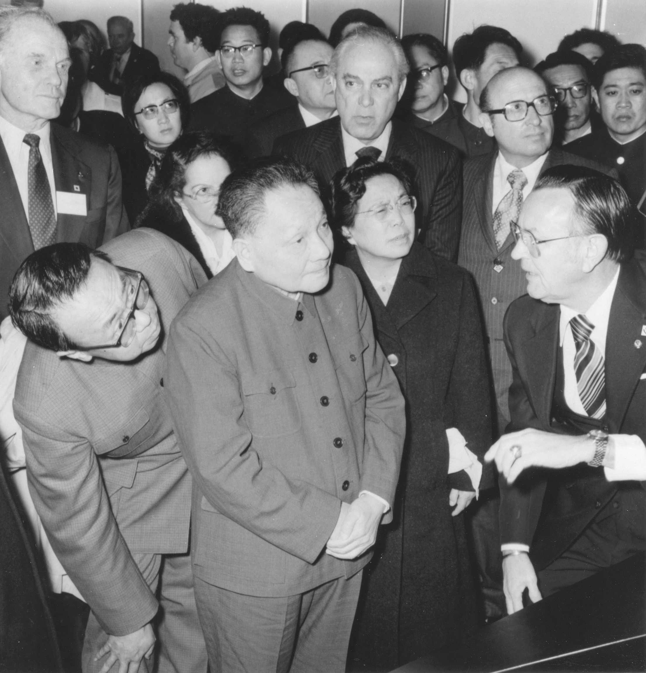 Deng Xiaoping touring NASA's Johnson Space Center, Houston, 2 February 1979