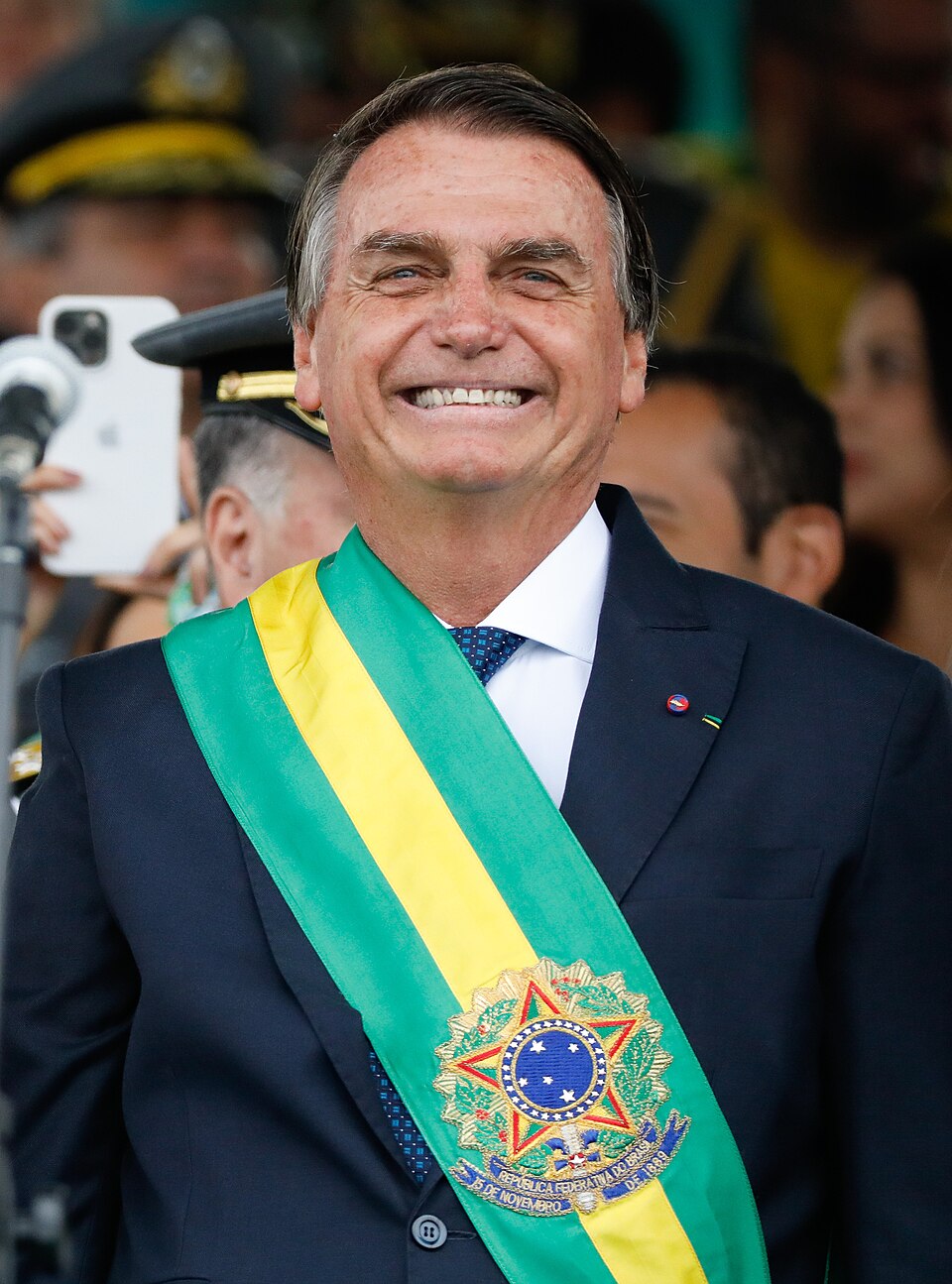 Jair Bolsonaro at the Bicentennial of Independence civil-military parade, Brasília, 7 September 2022