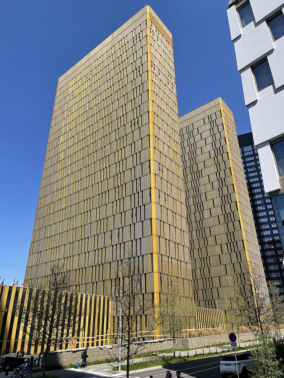Towers of the Court of Justice of the European Union in Luxembourg, April 2022