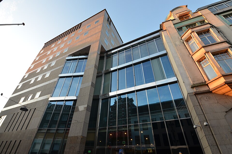 Exterior of the Tweede Kamer building at Lange Poten, The Hague, December 2019