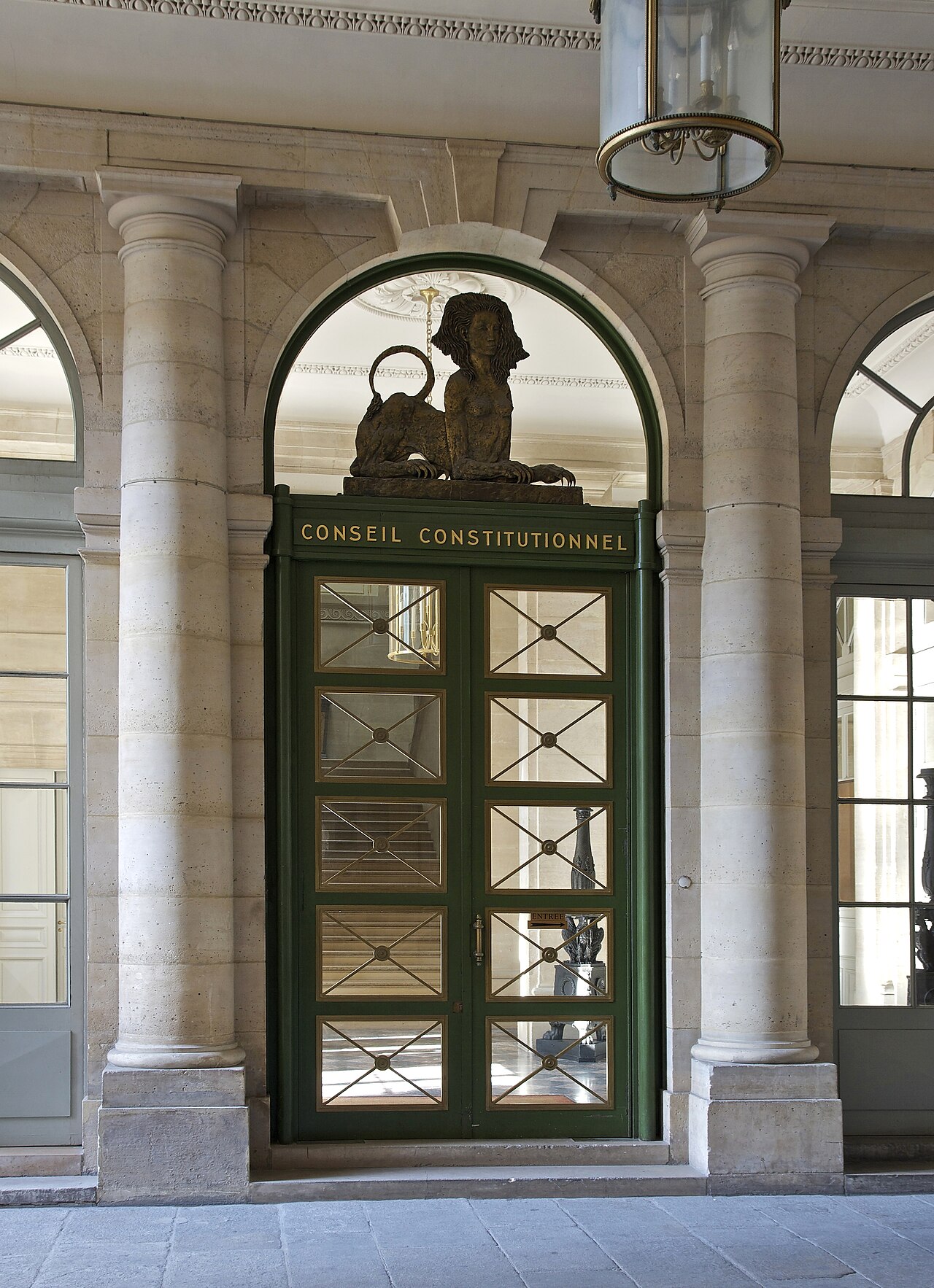 Entrance of the Conseil constitutionnel, Palais-Royal, Paris