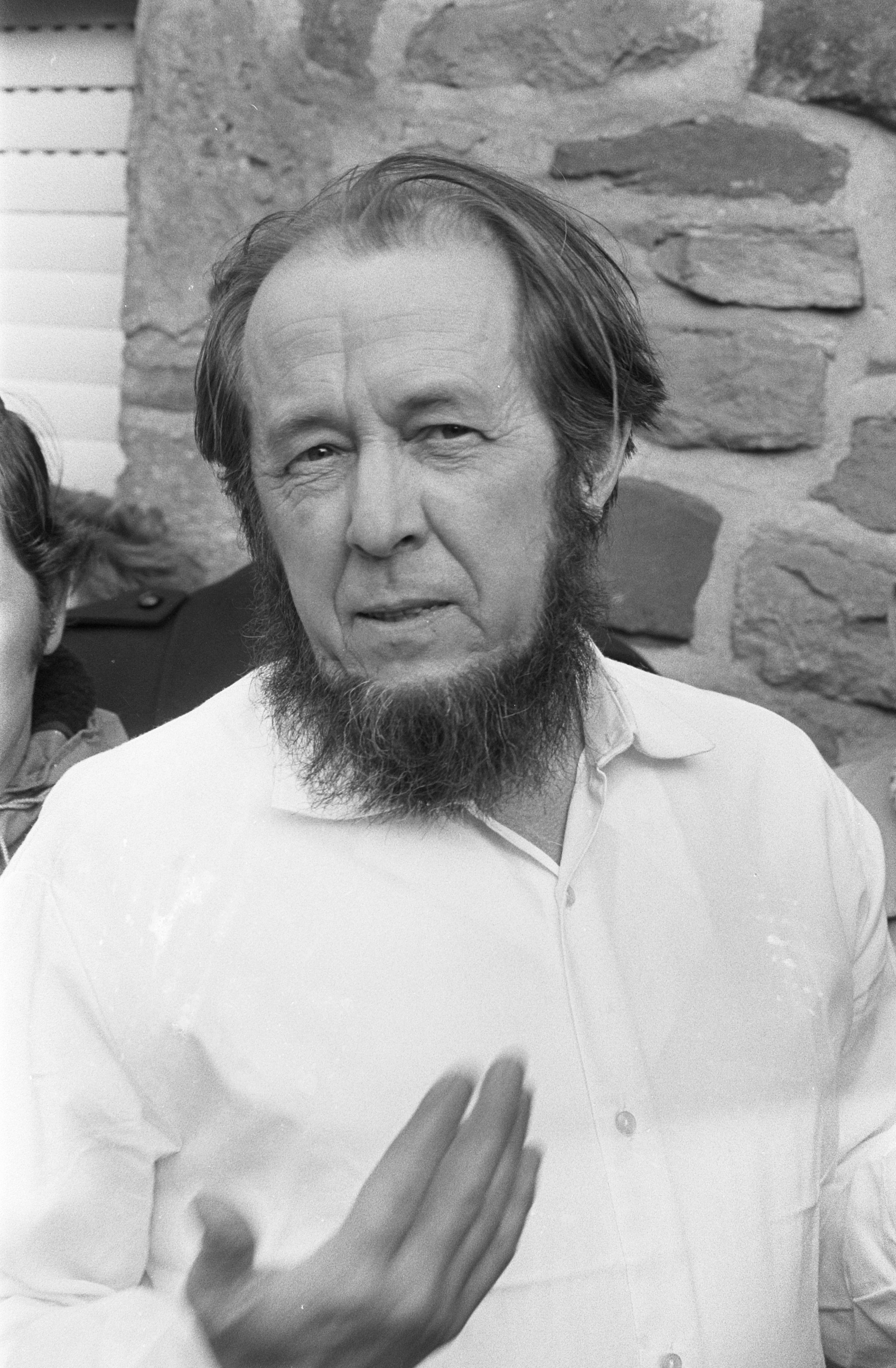 Aleksandr Solzhenitsyn in Cologne, West Germany, 14 February 1974