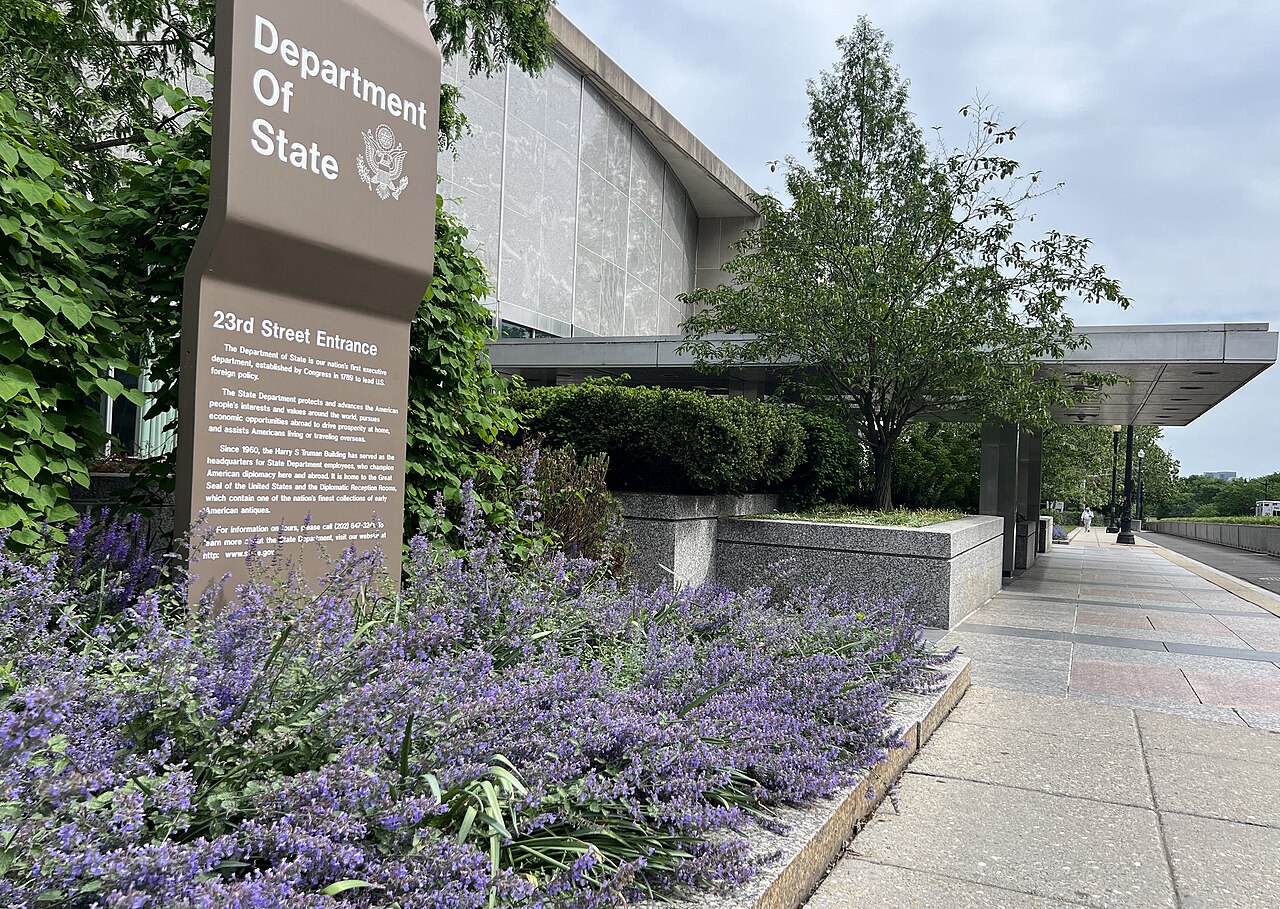 Exterior of the Harry S. Truman Building, State Department headquarters, Washington, D.C., May 2024