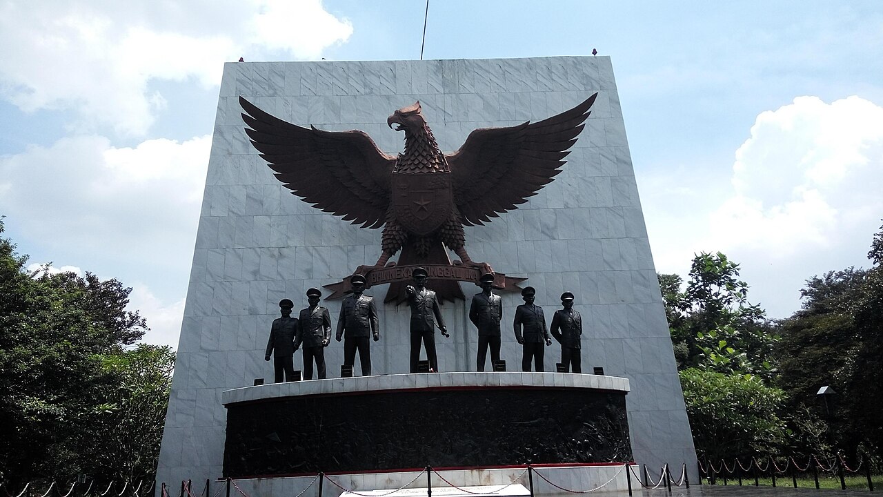 The Pancasila Sakti monument at Lubang Buaya, Jakarta, 2018