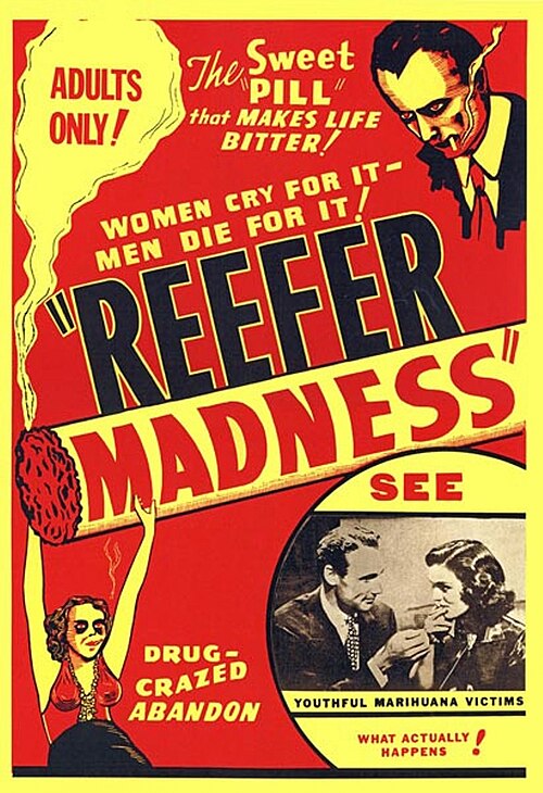 Poster for Reefer Madness: Women cry for it, men die for it
