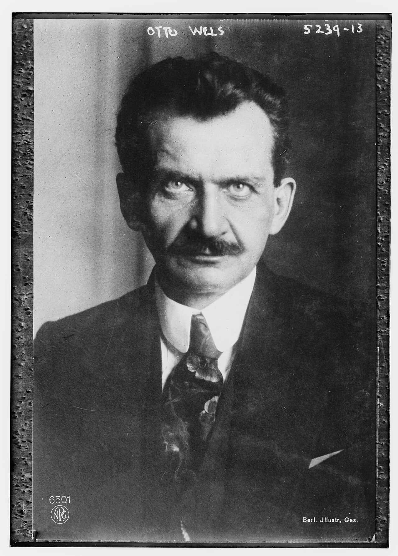 Otto Wels, SPD chairman, in a 1915 photograph
