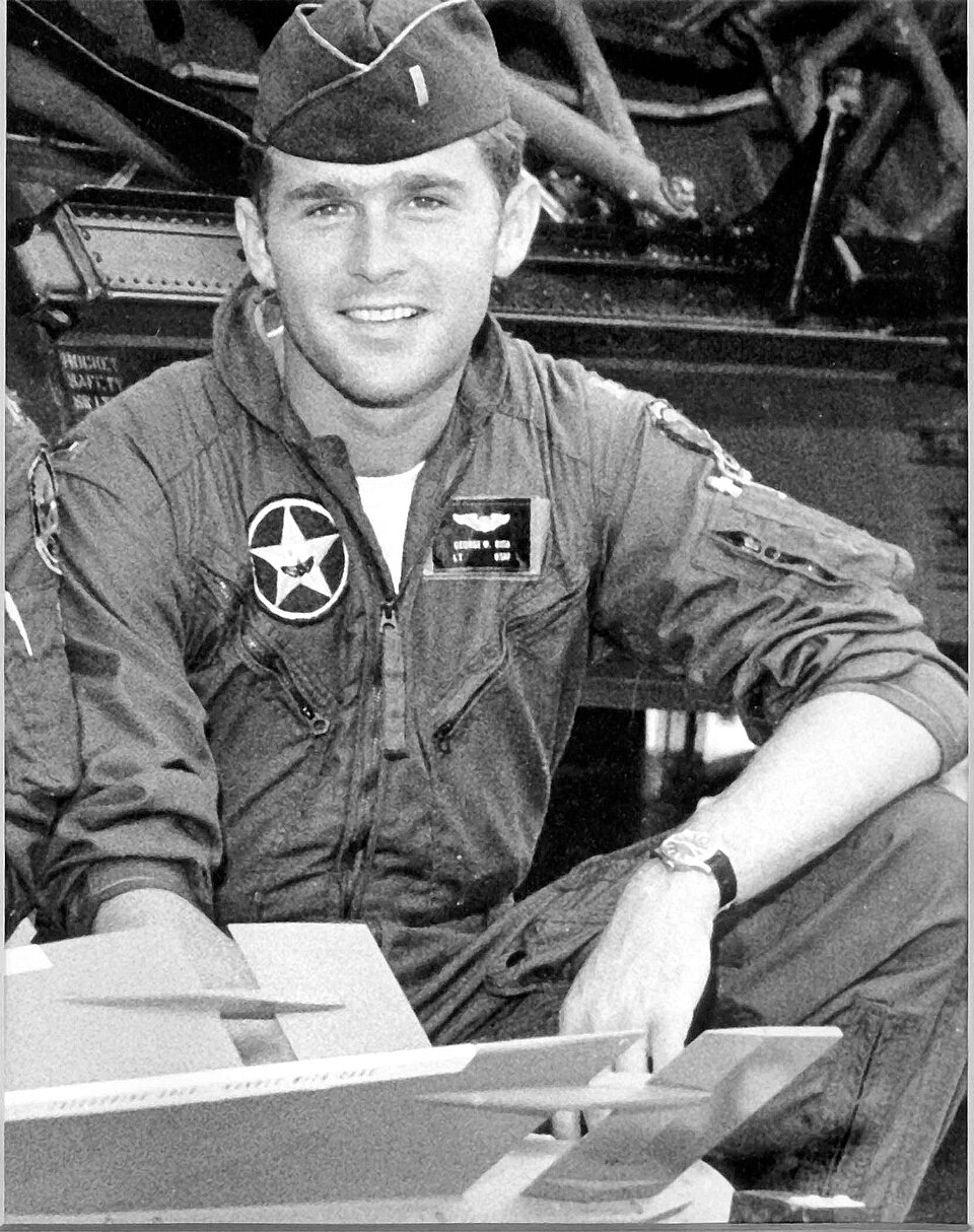 First Lieutenant George W. Bush of the Texas Air National Guard, about 1970