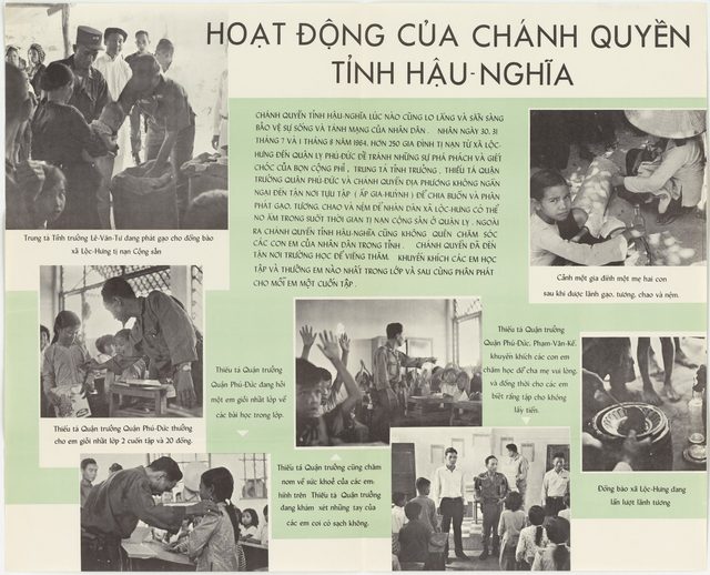 Hau Nghia Provincial Authority Activities poster, No. 387 (Vietnamese, Saigon)
