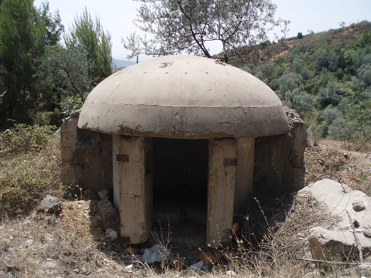 Concrete dome bunker near Krujë, Albania (bunker programme, 1967 to 1986)