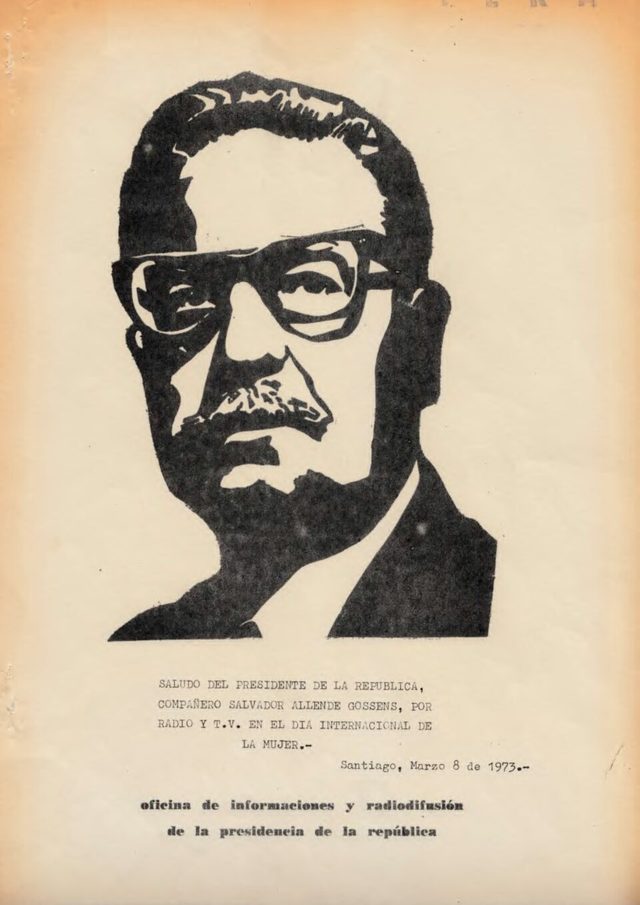 Allende's radio and television greeting for International Women's Day