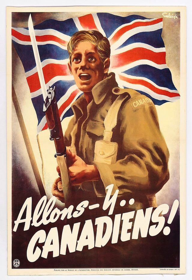 'Allons-y... Canadiens!' (Canadian Department of National War Services)