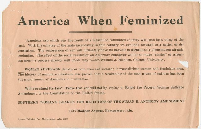 America When Feminized