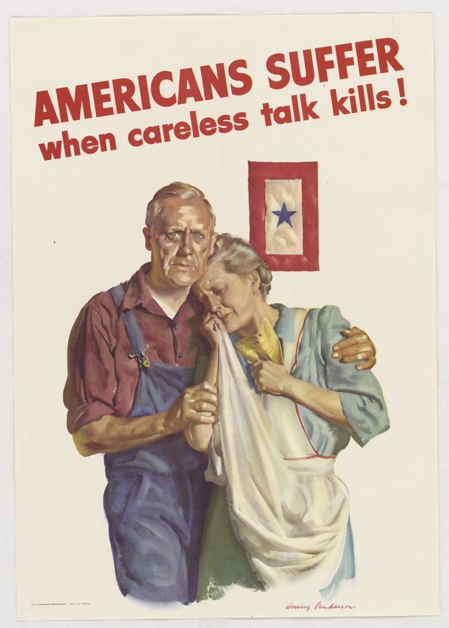 Americans Suffer When Careless Talk Kills!