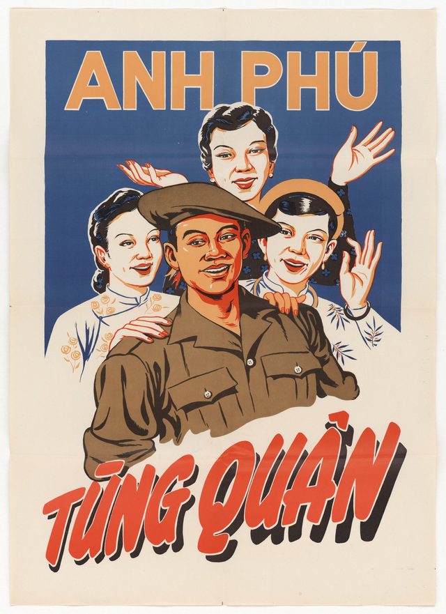 Anh Phú tòng quân (Brother Phú joins the army) (Vietnamese poster distributed in Vietnam; NARA title: Viet Poster #5)