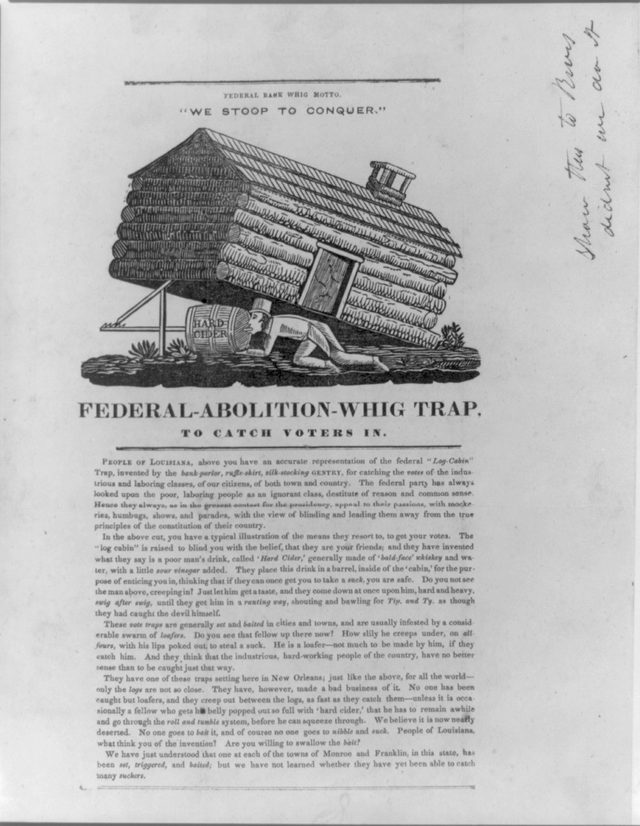 'Federal-Abolition-Whig Trap, to Catch Voters In', New Orleans broadside, 1840