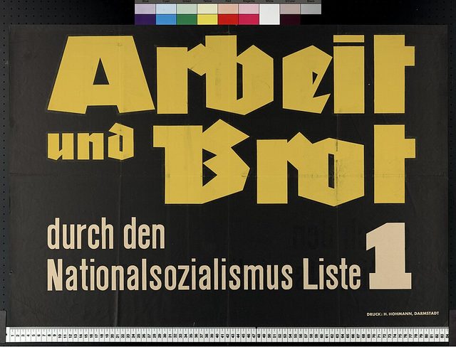 Arbeit und Brot durch den Nationalsozialismus Liste 1