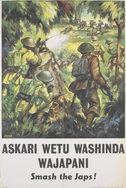 'Askari wetu washinda Wajapani / Smash the Japs!' (British poster for East Africa)