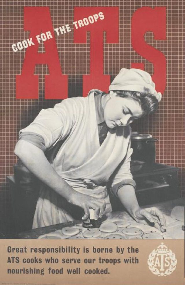 'ATS: Cook for the Troops' (British Auxiliary Territorial Service poster)