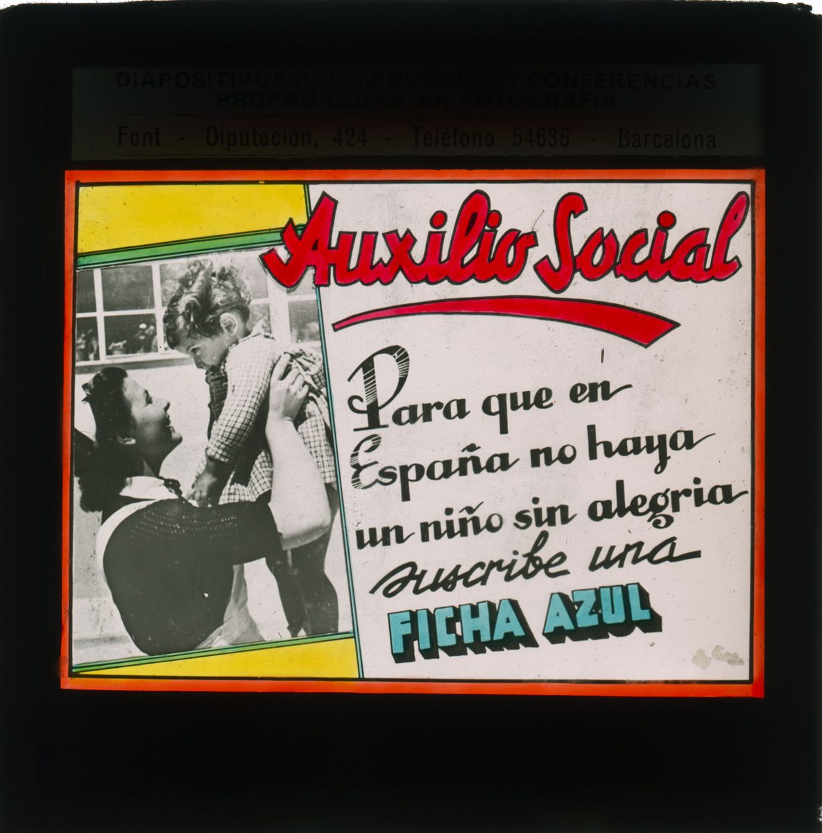 Auxilio Social: Para que en España no haya un niño sin alegría, suscribe una ficha azul (cinema slide)