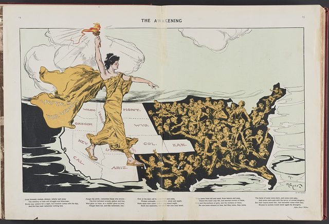 "The Awakening" (Puck centerfold, 20 February 1915)