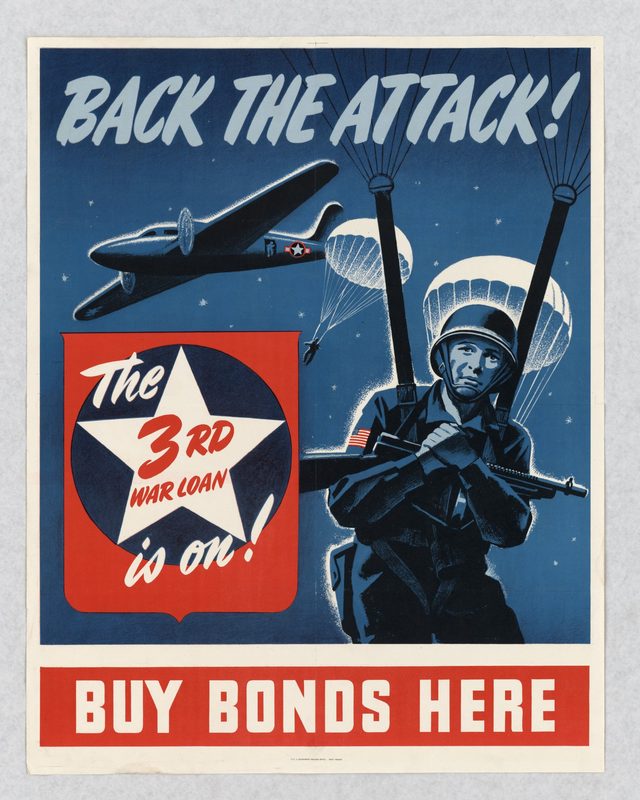 Back the attack! The 3rd War Loan is on! Buy bonds here
