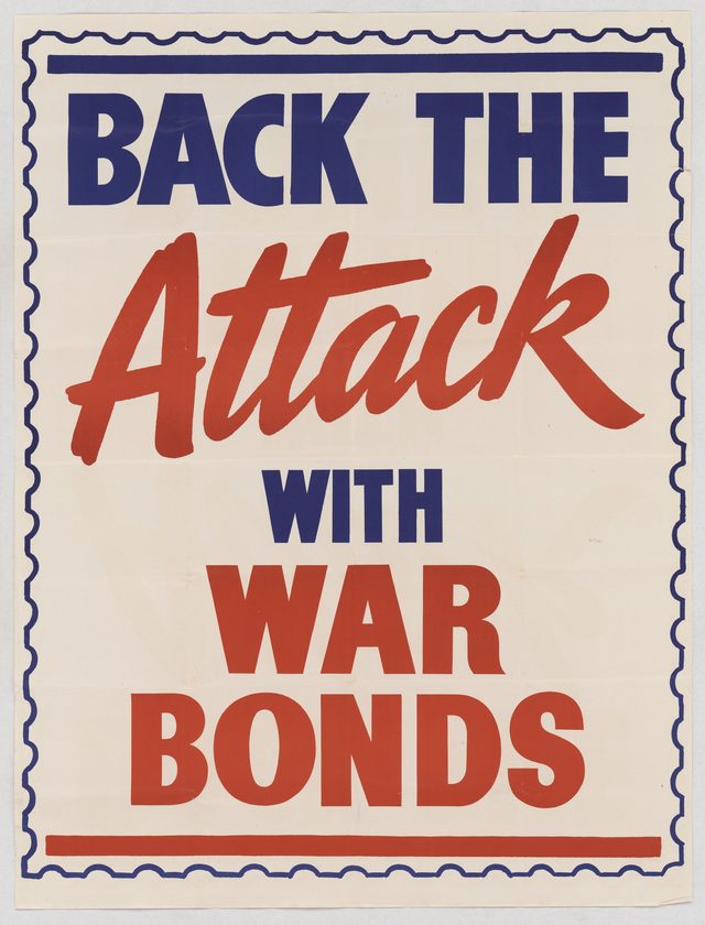 Back the attack with war bonds
