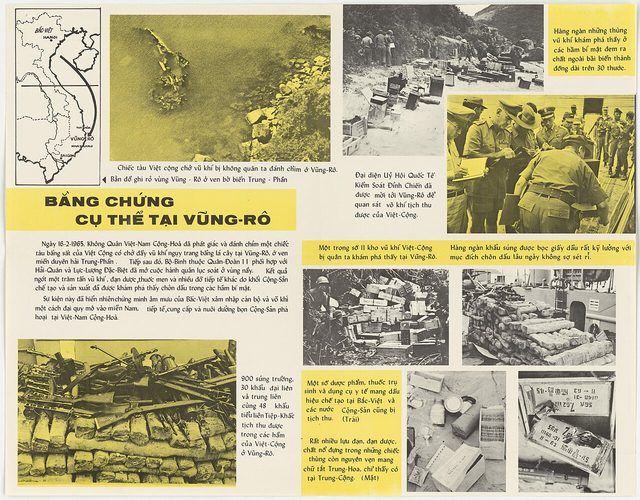 Bằng chứng cụ thể tại Vũng-Rô (Concrete Proof at Vung Ro), USIA photo-sheet