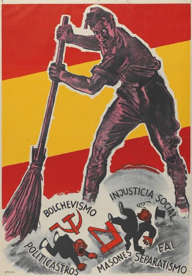 Barrer España, Bando nacional (Nationalist poster)