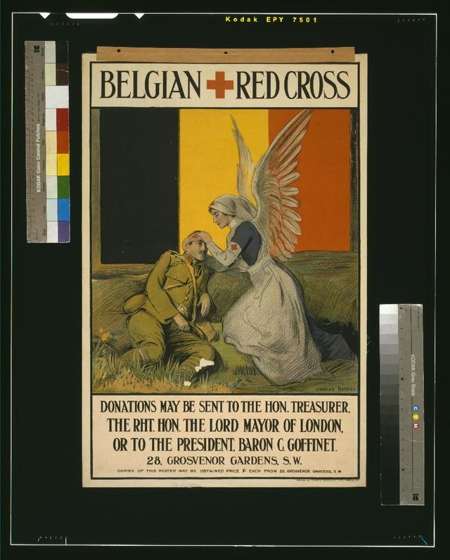 Belgian Red Cross (donations poster, London)