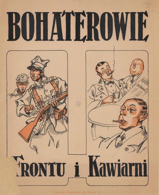 Bohaterowie frontu i kawiarni (Heroes of the Front and of the Café)