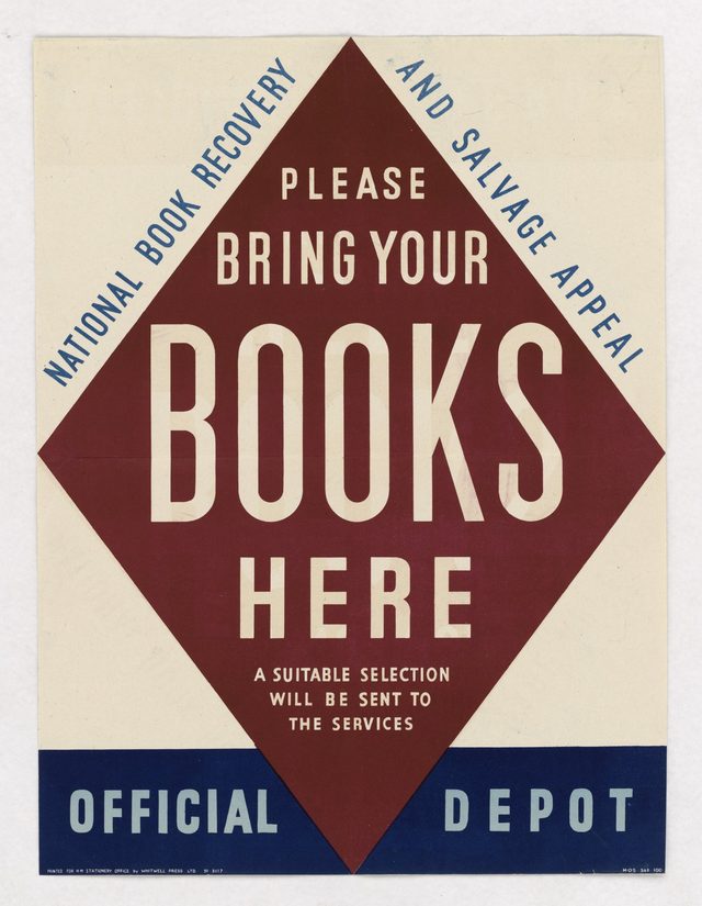 Please Bring Your Books Here - National Book Recovery and Salvage Appeal, Official Depot