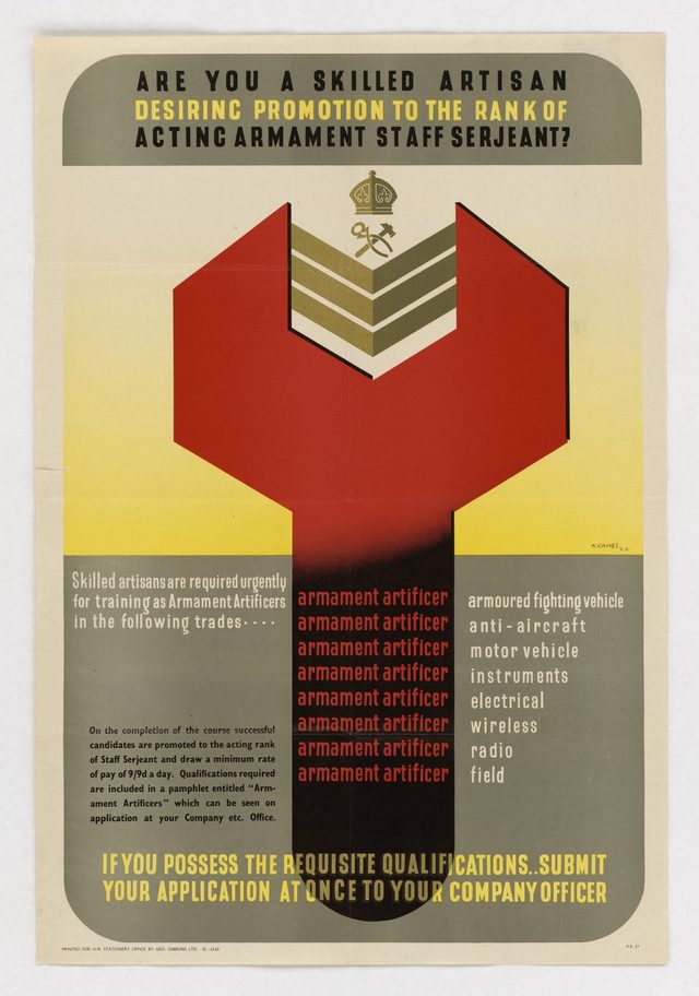Are You a Skilled Artisan Desiring Promotion to the Rank of Acting Armament Staff Serjeant?