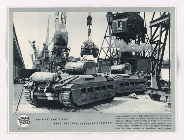 British Factories Keep the War Theatres Supplied