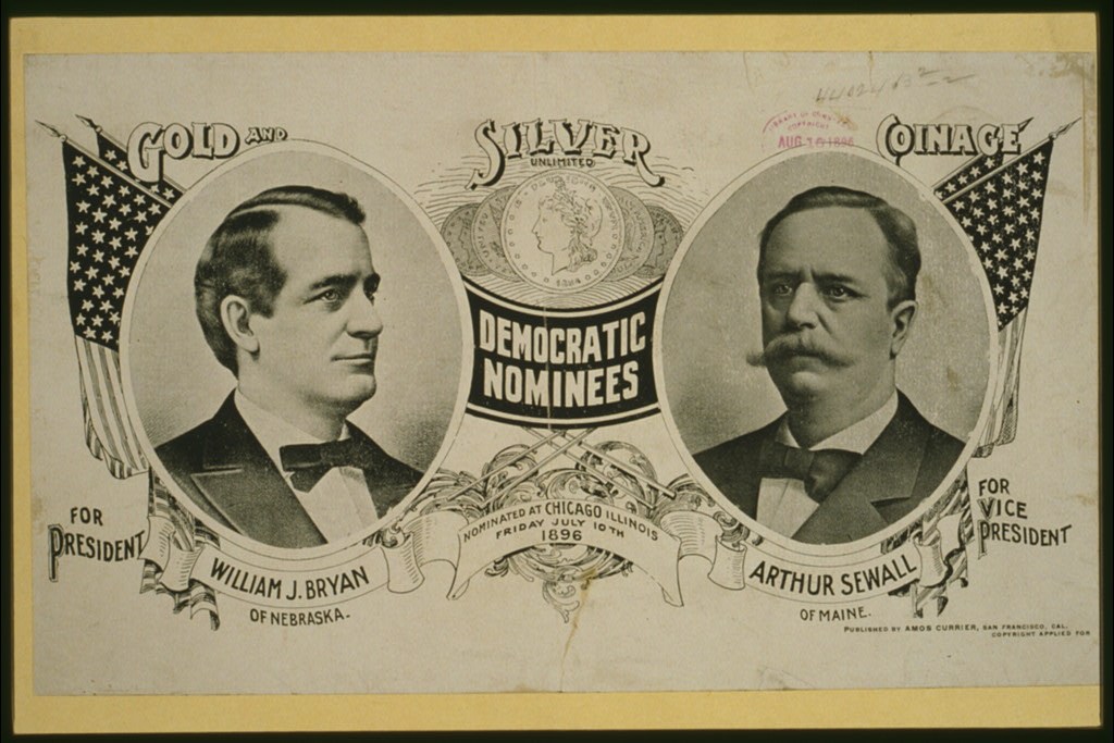 Democratic nominees Bryan and Sewall, Amos Currier, 1896