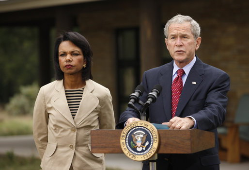 Bush with Rice, 16 August 2008