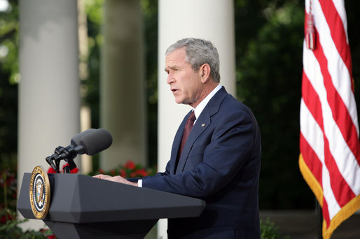 Bush in the Rose Garden, 11 August 2008