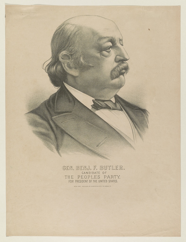 Gen. Benj. F. Butler: candidate of the Peoples Party, Currier & Ives, 1884