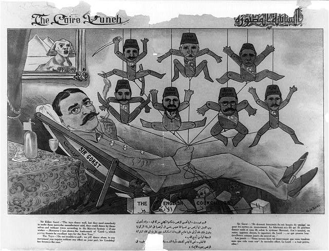 The Cairo Punch: The English Councillors (Sir Eldon Gorst and the ministers)