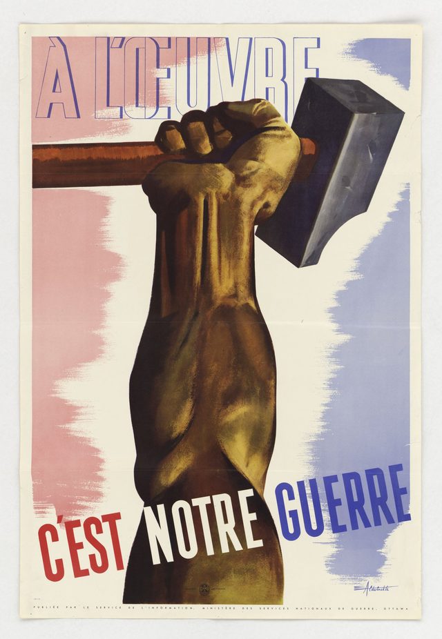 À l'œuvre, c'est notre guerre [At work, it's our war]