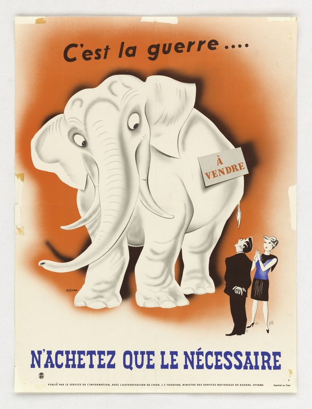 C'est la guerre.... N'achetez que le nécessaire