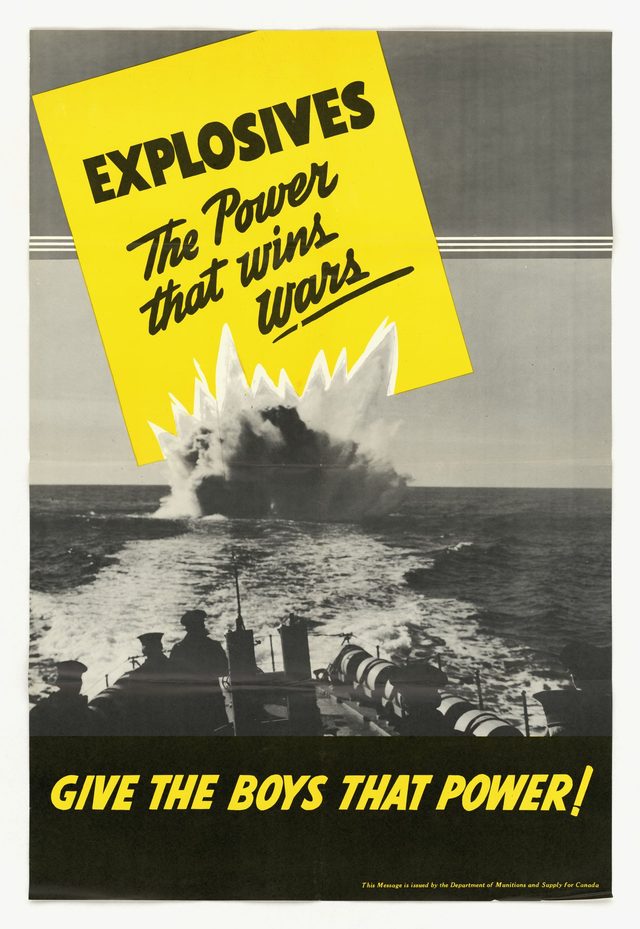 Explosives: The Power That Wins Wars. Give the Boys That Power!
