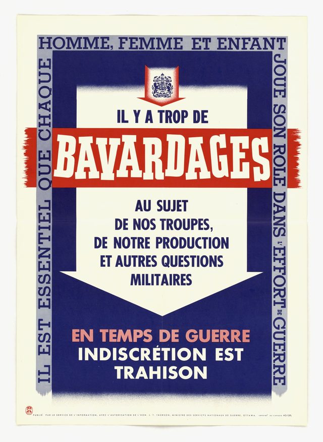 Il y a trop de bavardages [There is too much chatter]