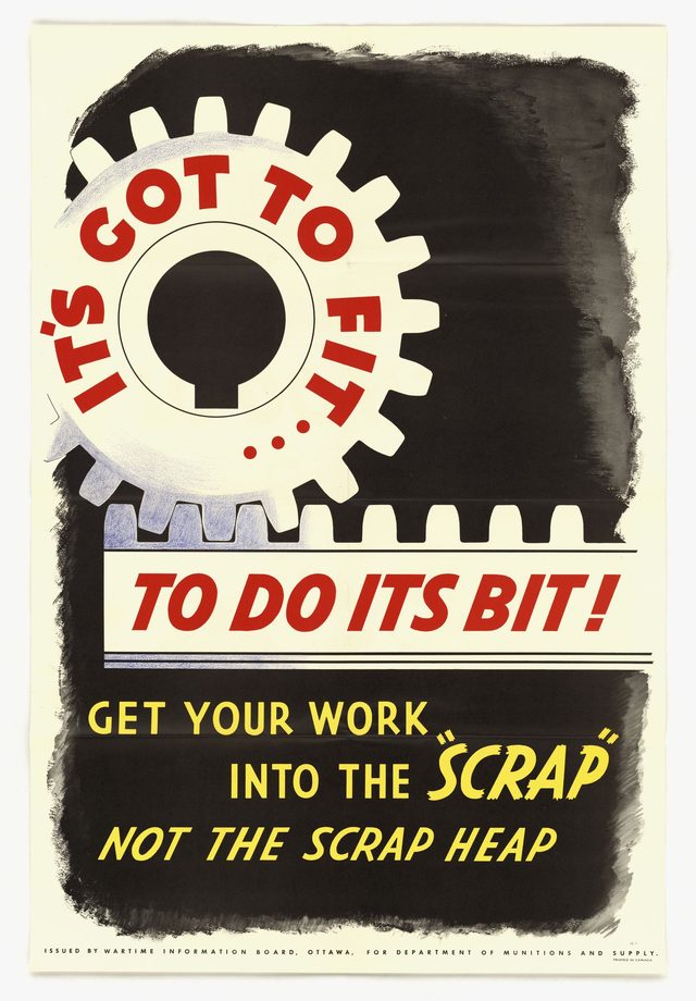 It's Got to Fit... To Do Its Bit! Get your work into the "Scrap" not the scrap heap