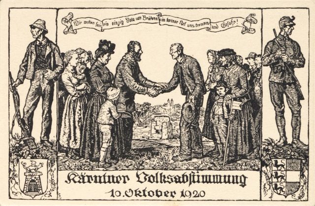 "Kärntner Volksabstimmung, 10. Oktober 1920" postcard