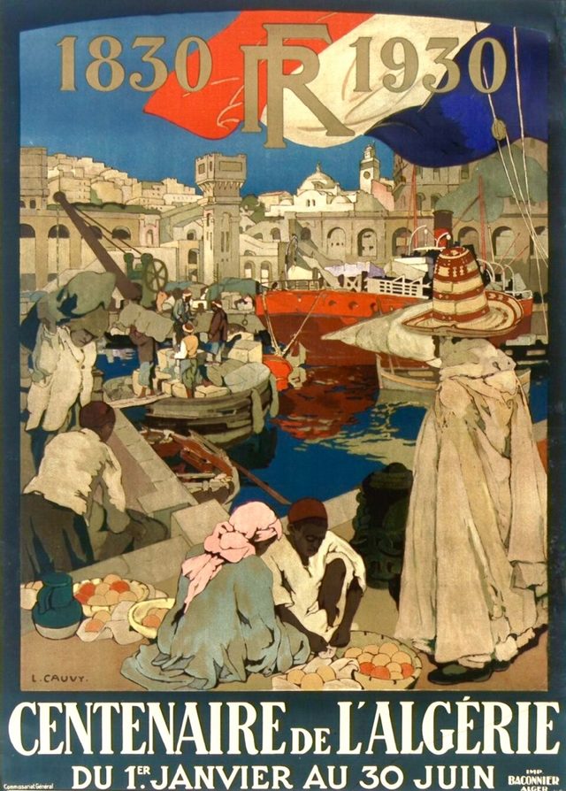 Centenaire de l'Algérie, 1830-1930 (poster by Léon Cauvy)