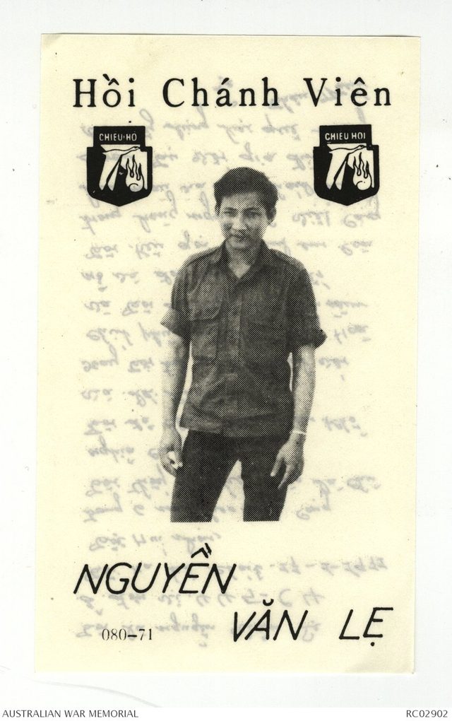 Hồi Chánh Viên Nguyễn Văn Lệ (Returnee Nguyen Van Le), Chieu Hoi leaflet ATF-080-71