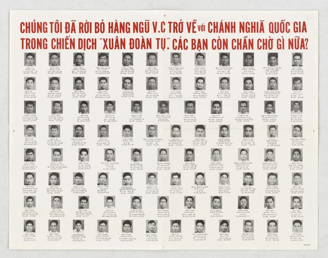Chúng tôi đã rời bỏ hàng ngũ V.C... Các bạn còn chần chờ gì nữa? (We Left the VC Ranks... What Are You Still Waiting For?)