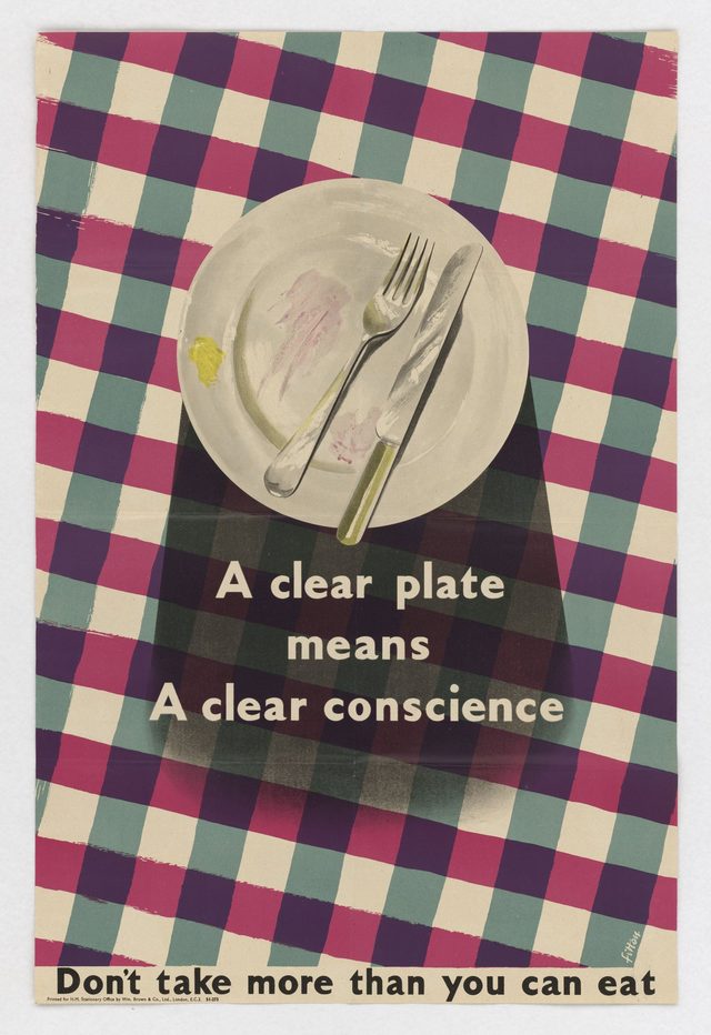 A Clear Plate Means a Clear Conscience: Don't Take More Than You Can Eat