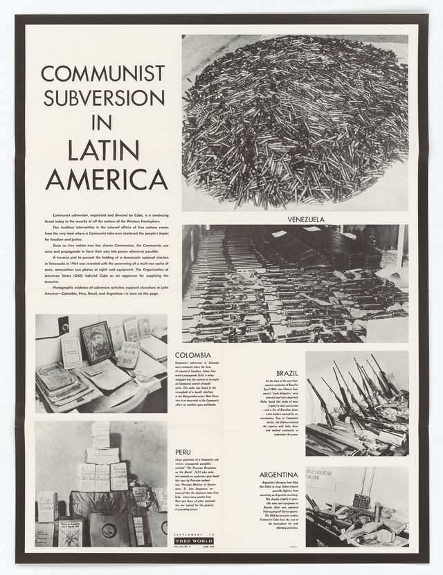 Communist Subversion in Latin America poster, PPB-334