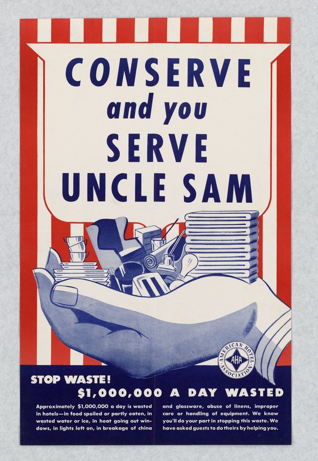 Conserve and you serve Uncle Sam